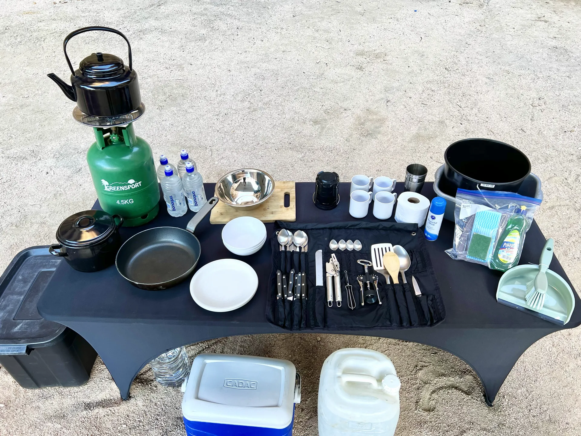 Crossroads Car Hire Namibia camping equipment